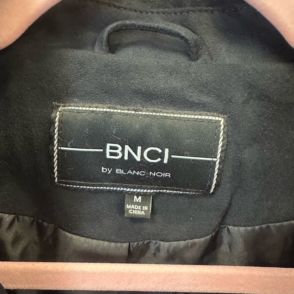 Blanc Noir Women's Charcoal Leather Jacket - Picture 3 of 13